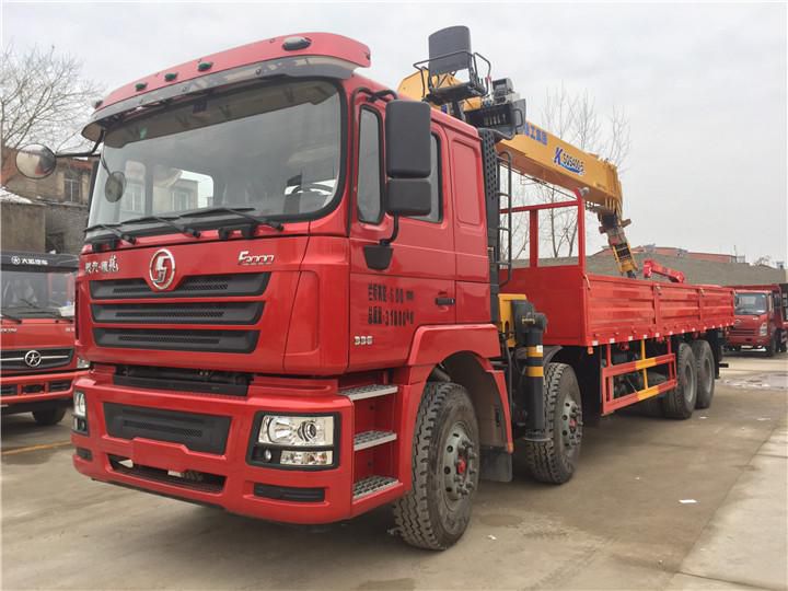 陜汽德龍前四后八隨車吊可裝多大吊機