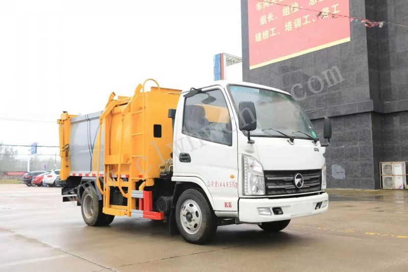 凱馬6方掛桶垃圾車價(jià)格 6方掛桶垃圾車廠家  國六掛桶垃圾車報(bào)價(jià)