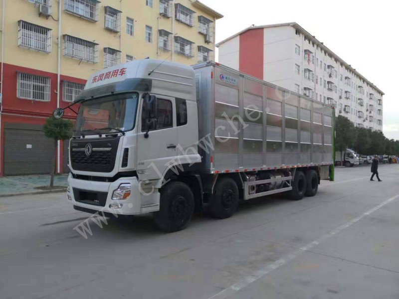 東風天龍前四后八畜禽運輸車 運豬車報價 廠家